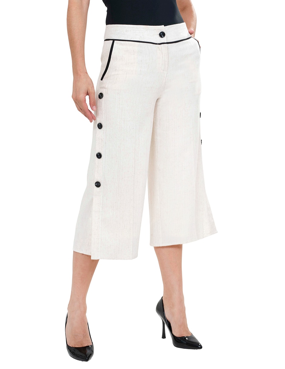 Pantalón Coulotte amplio para mujer