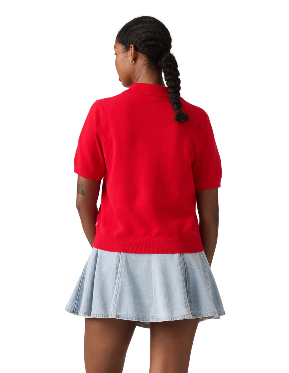 Suéter cuello polo para mujer 2
