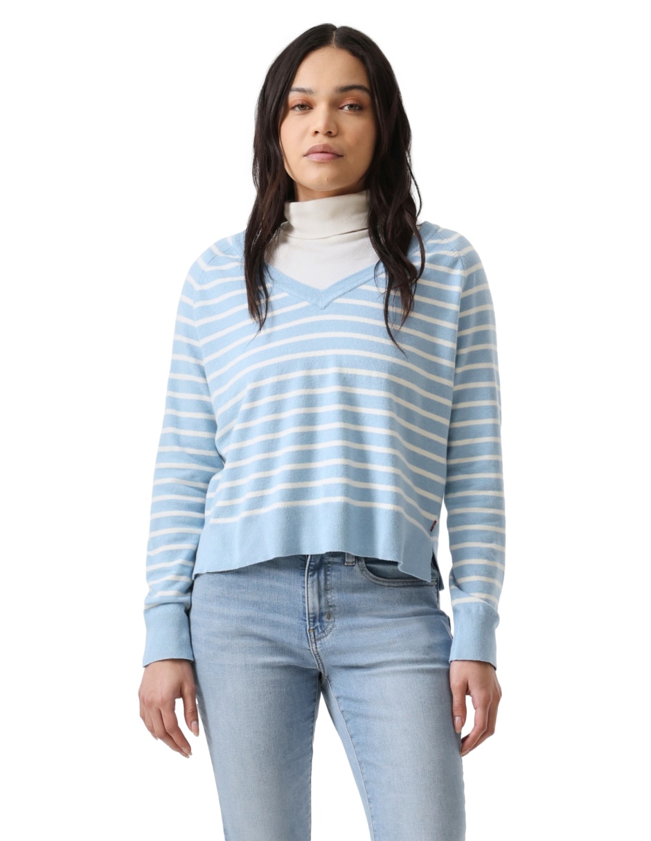 Suéter cuello V para mujer Suéter cuello V para mujer