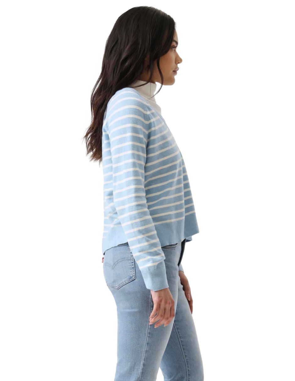 Suéter cuello V para mujer 2