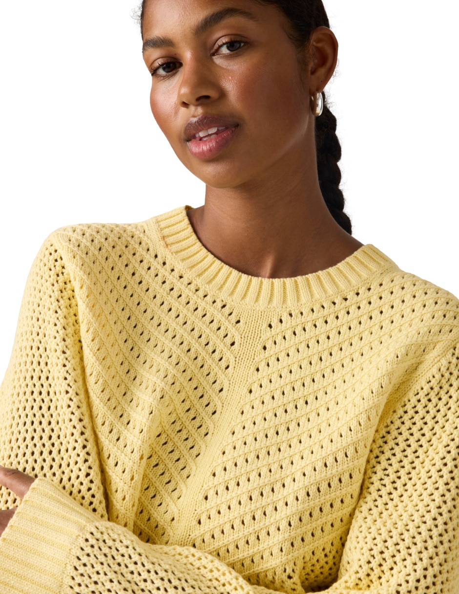 Suéter cuello redondo para mujer 4