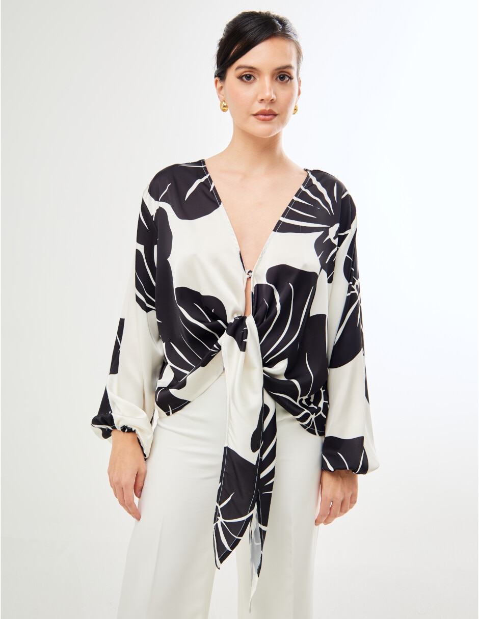 Blusa Colección Soleil manga larga para mujer