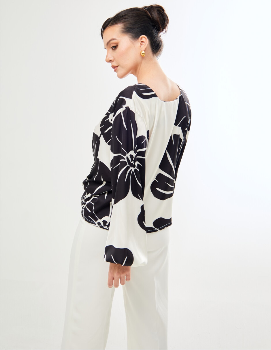 Blusa Colección Soleil manga larga para mujer 2