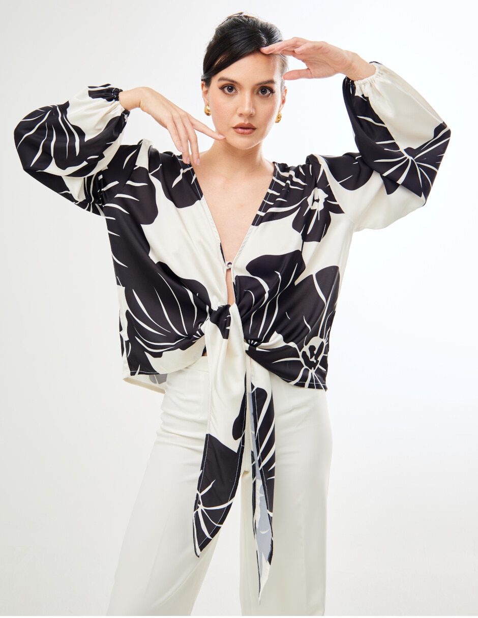 Blusa Colección Soleil manga larga para mujer 4