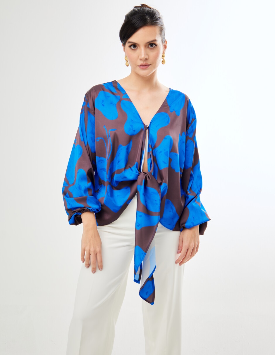 Blusa Soleil manga larga para mujer