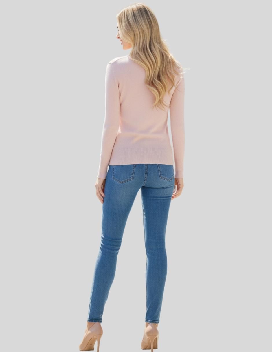 Suéter cuello V para mujer 5