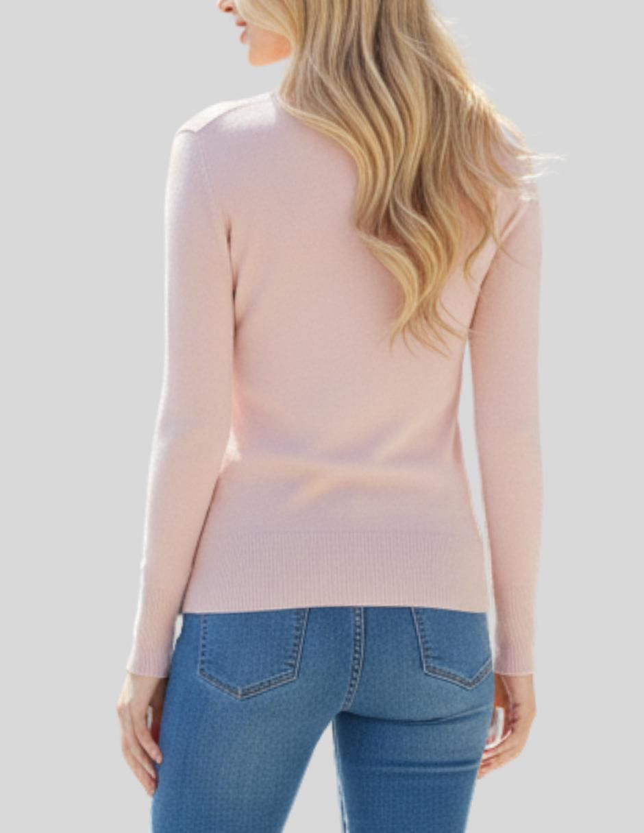 Suéter cuello V para mujer 9