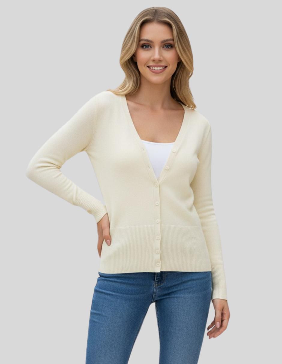 Suéter cuello V para mujer Suéter cuello V para mujer