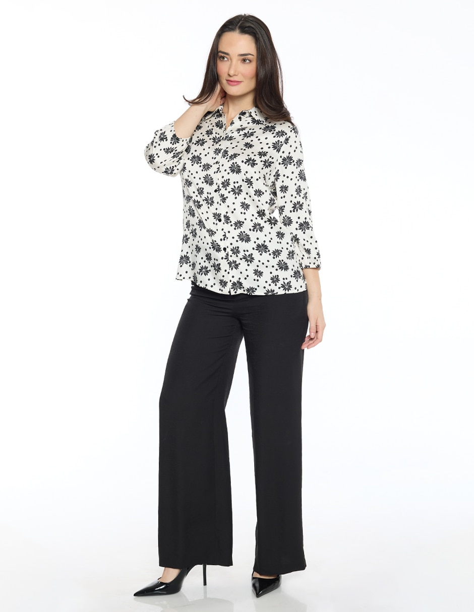 Blusa Esenciales manga 3/4 para mujer