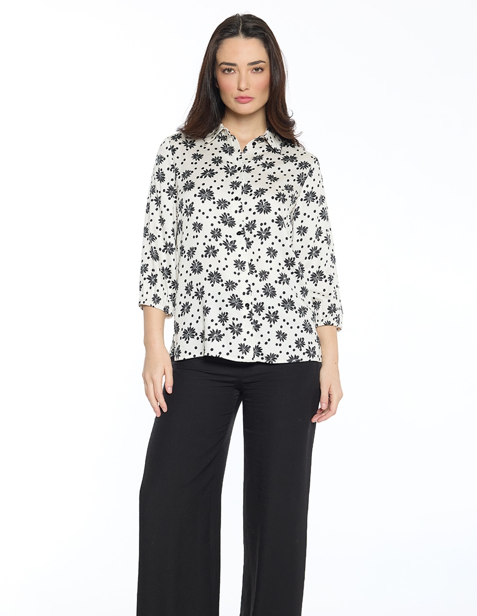 Blusa Esenciales manga 3/4 para mujer 2