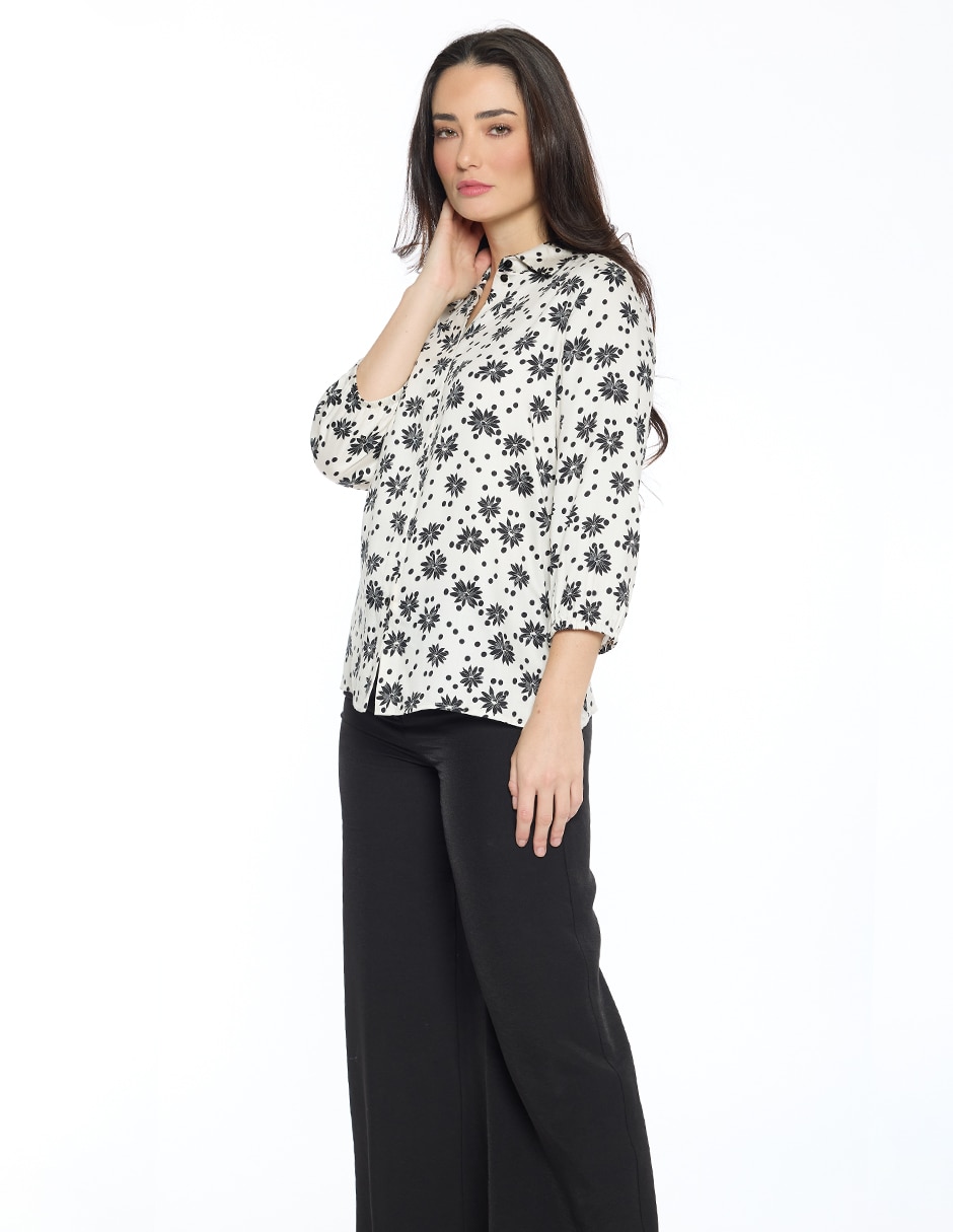 Blusa Esenciales manga 3/4 para mujer 3