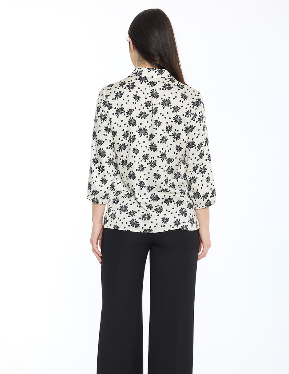 Blusa Esenciales manga 3/4 para mujer 4