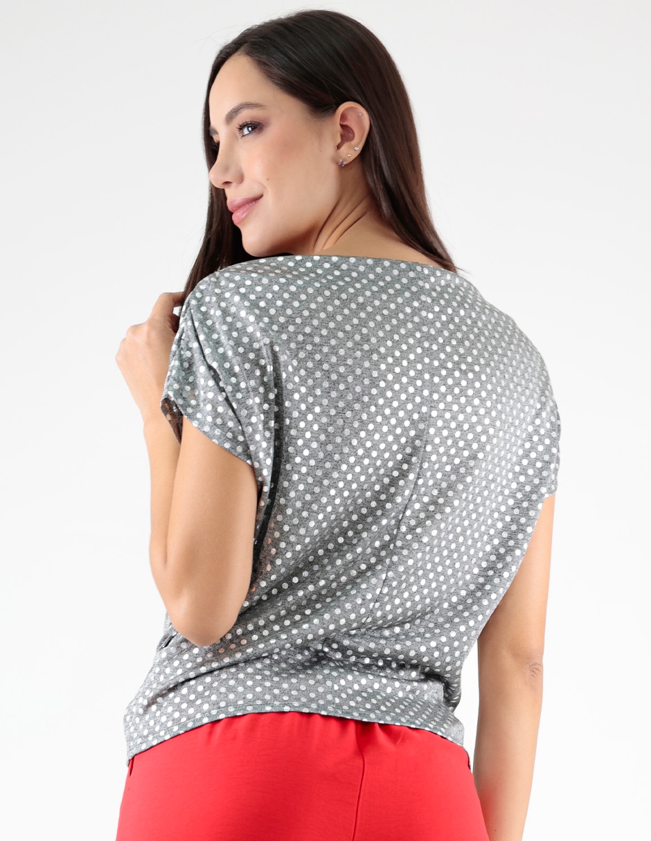 Blusa manga corta para mujer 5
