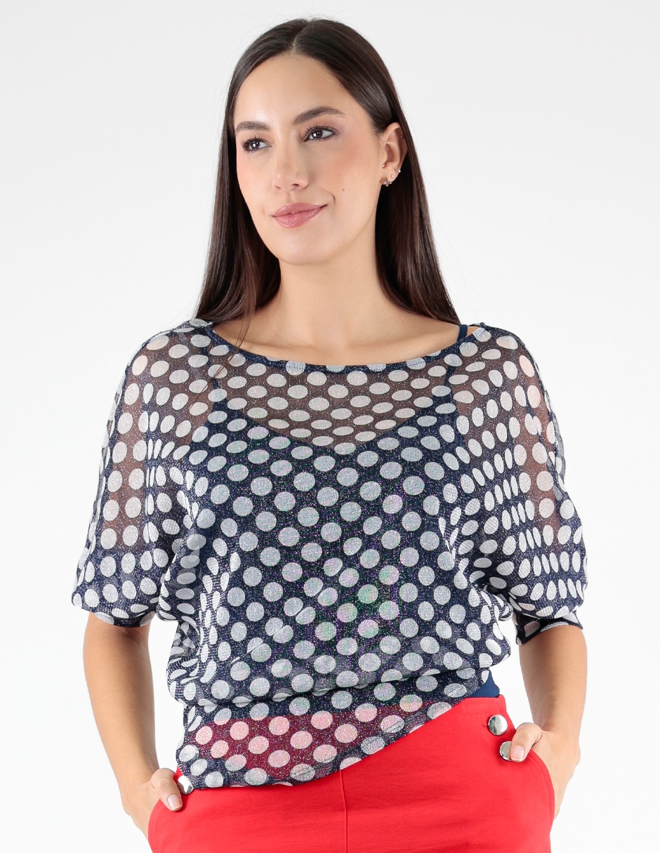 Blusa manga 3/4 para mujer