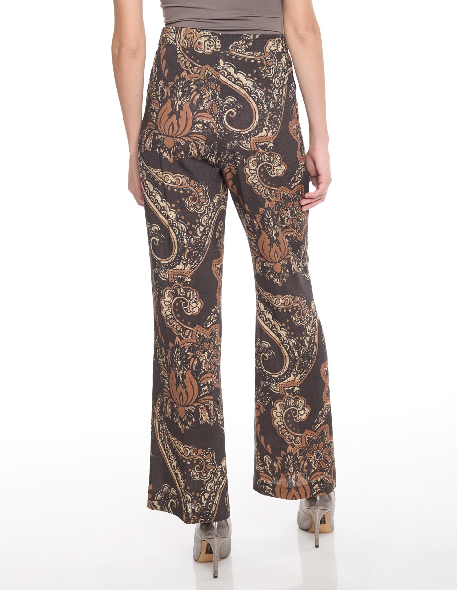 Pantalón de vestir amplio para mujer 4