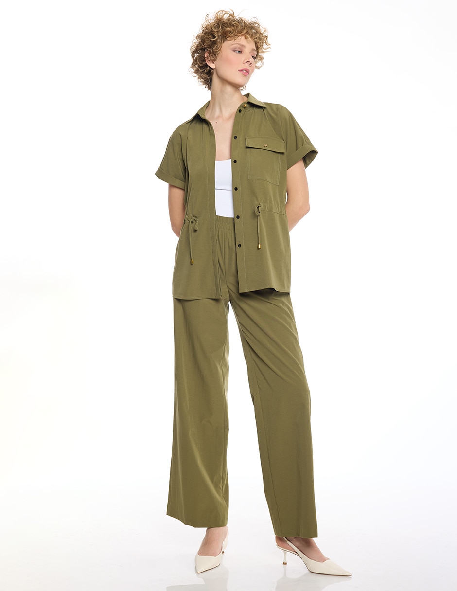 Blusa camisera Mylah manga corta para mujer 2