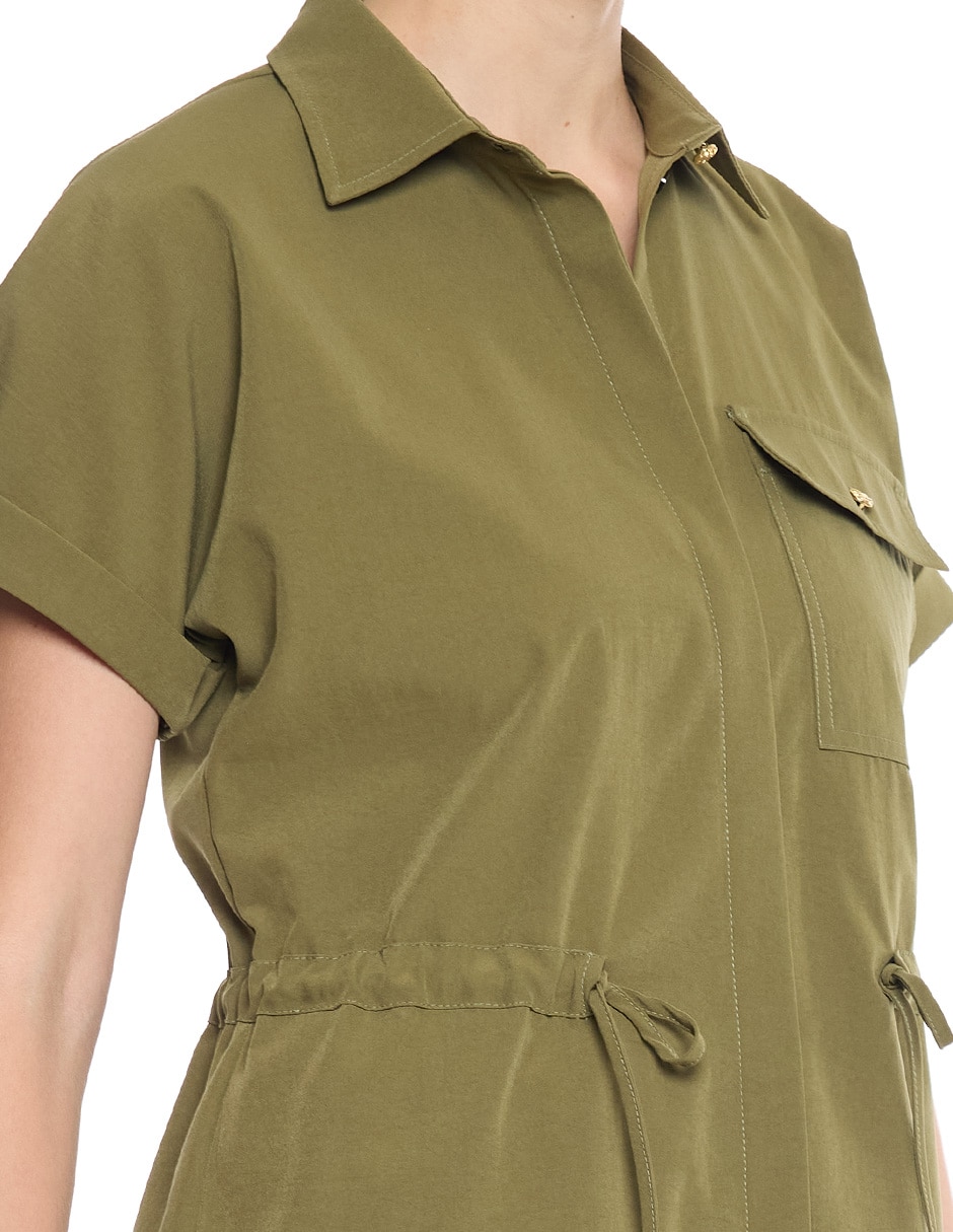 Blusa camisera Mylah manga corta para mujer 5