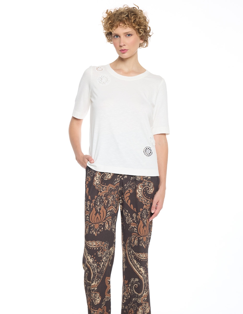 Blusa Molly manga al codo para mujer