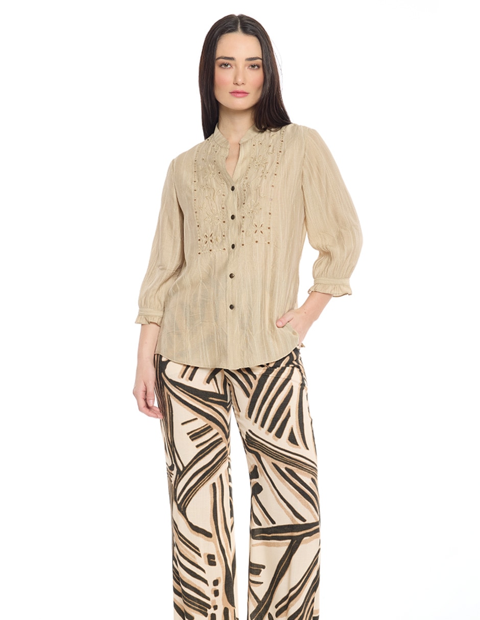 Blusa Molly manga 3/4 para mujer