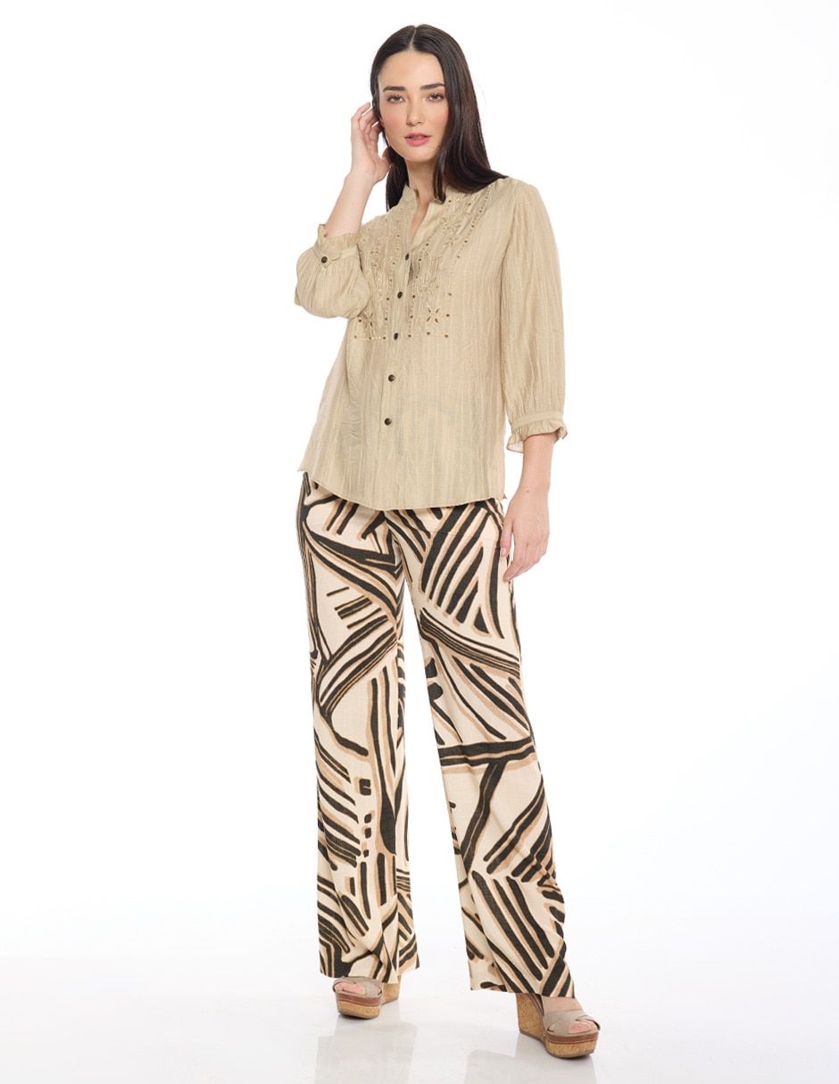 Blusa Molly manga 3/4 para mujer 2