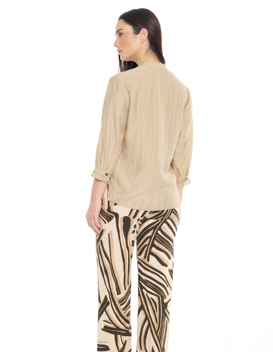 Blusa Molly manga 3/4 para mujer 4