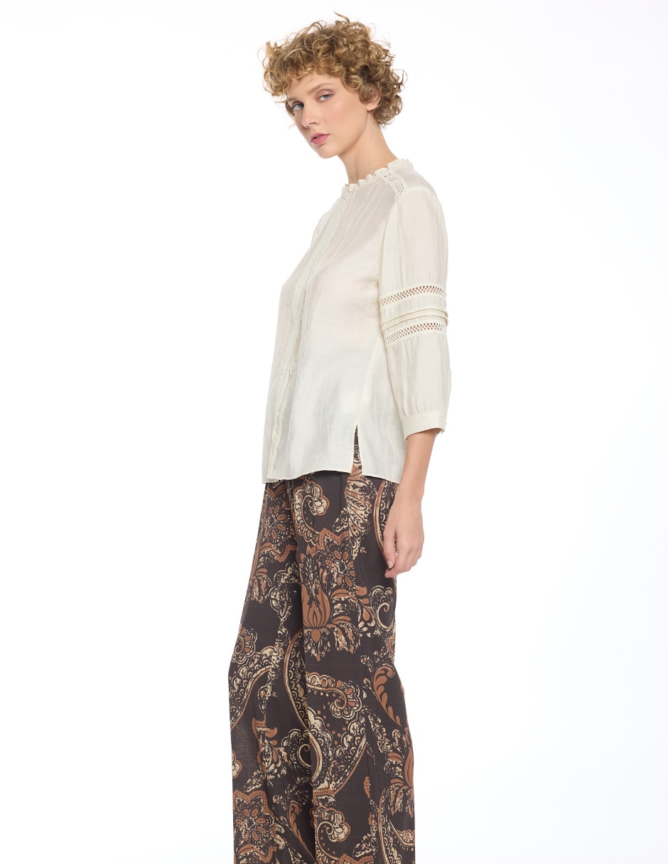 Blusa Molly manga 3/4 para mujer 3