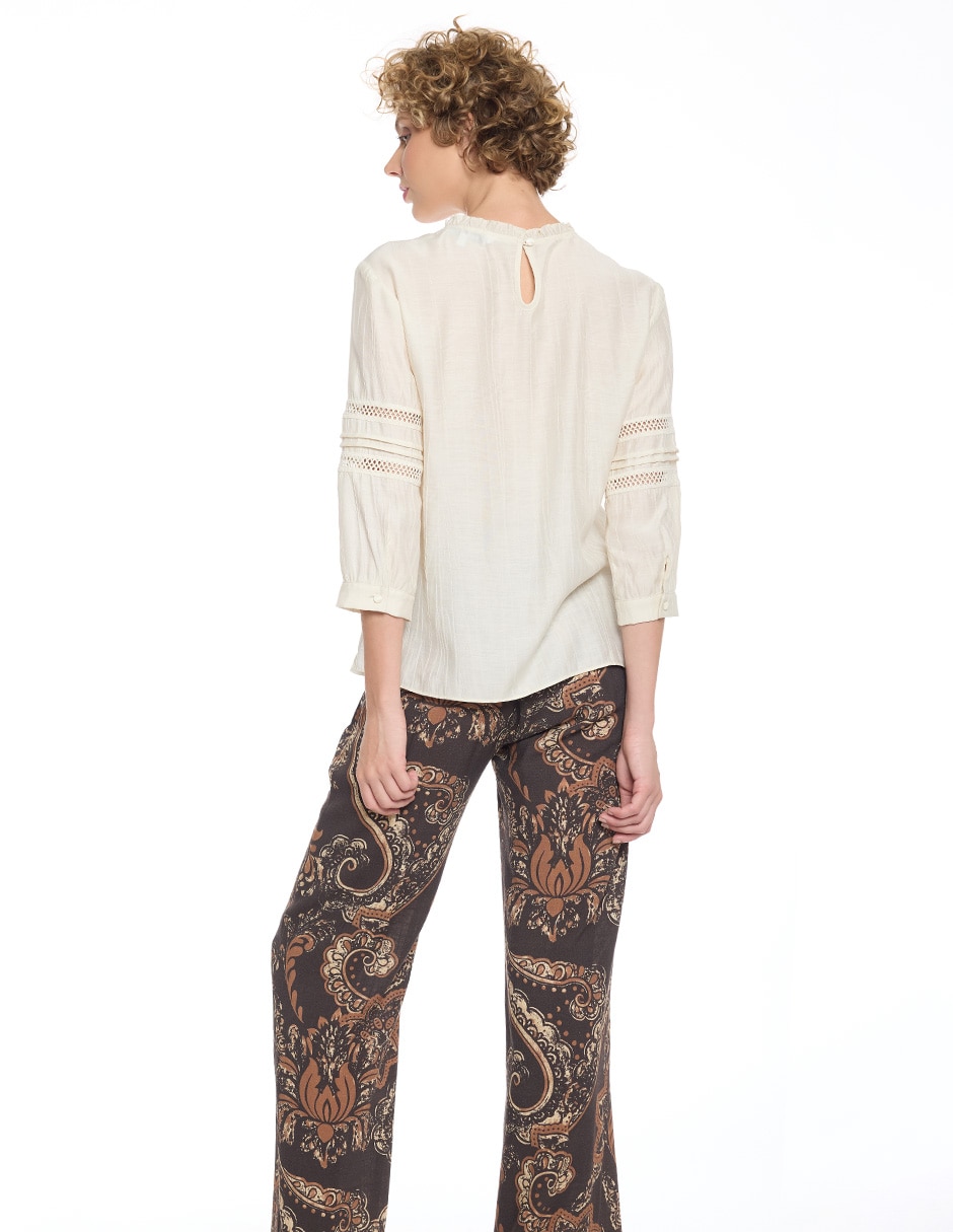Blusa Molly manga 3/4 para mujer 4