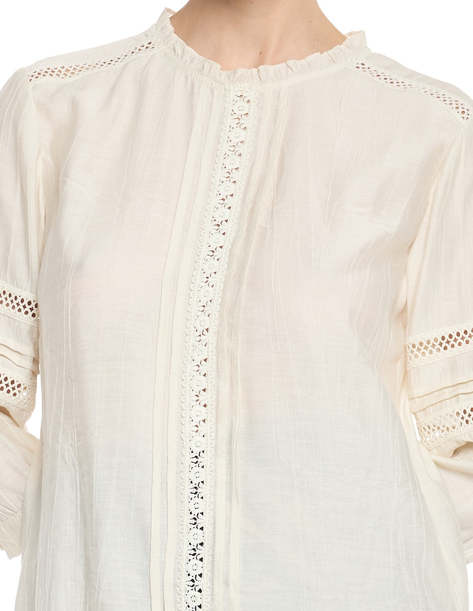 Blusa Molly manga 3/4 para mujer 5