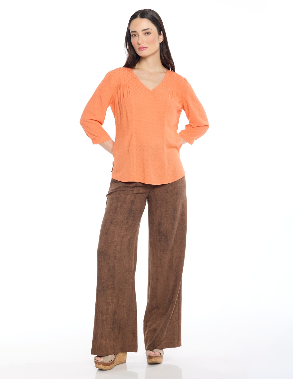 Blusa Molly manga 3/4 para mujer 2