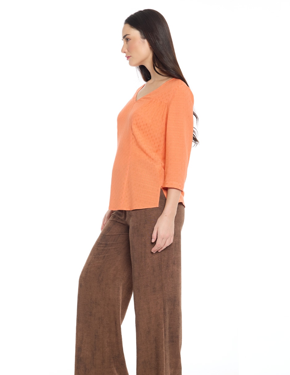 Blusa Molly manga 3/4 para mujer 3