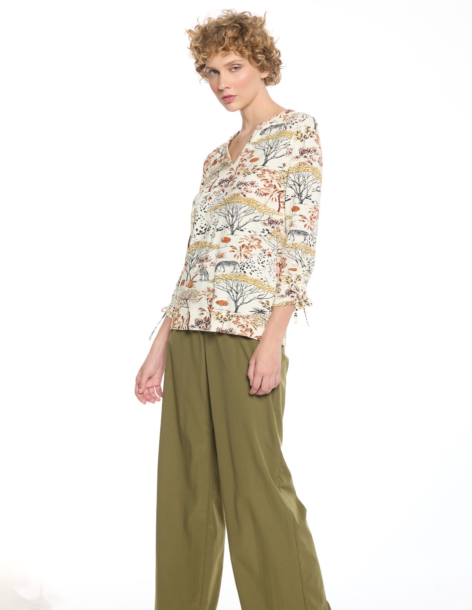 Blusa Mylah manga 3/4 para mujer 3