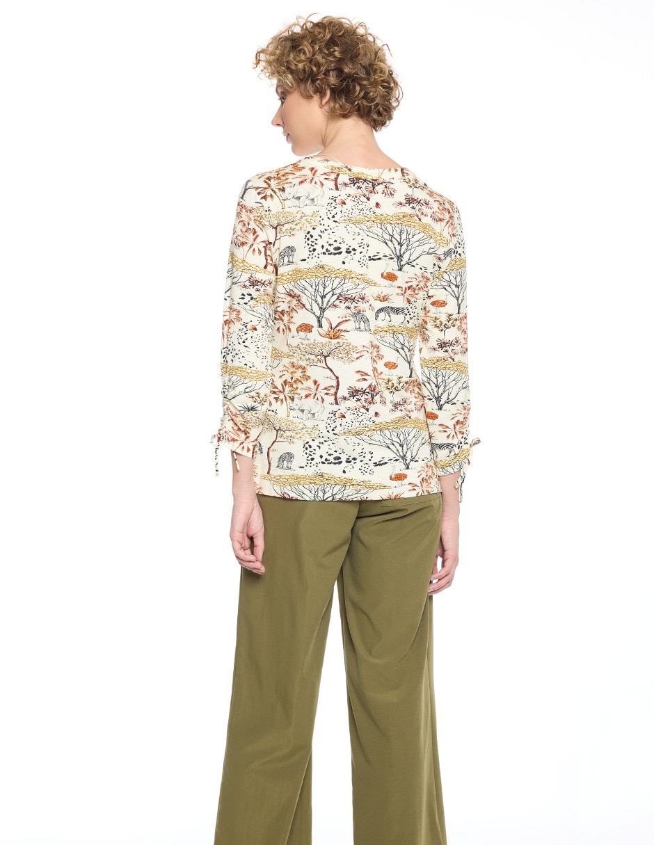 Blusa Mylah manga 3/4 para mujer 4