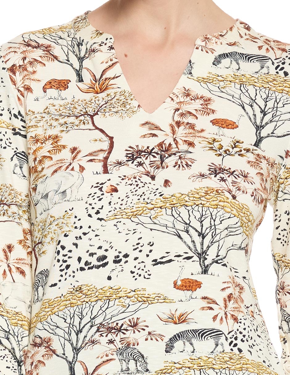 Blusa Mylah manga 3/4 para mujer 5