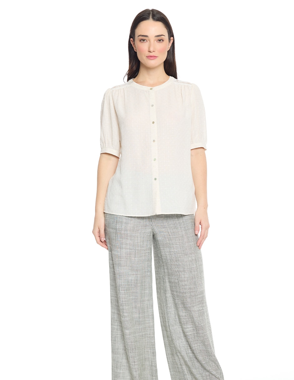 Blusa Mylah manga al codo para mujer