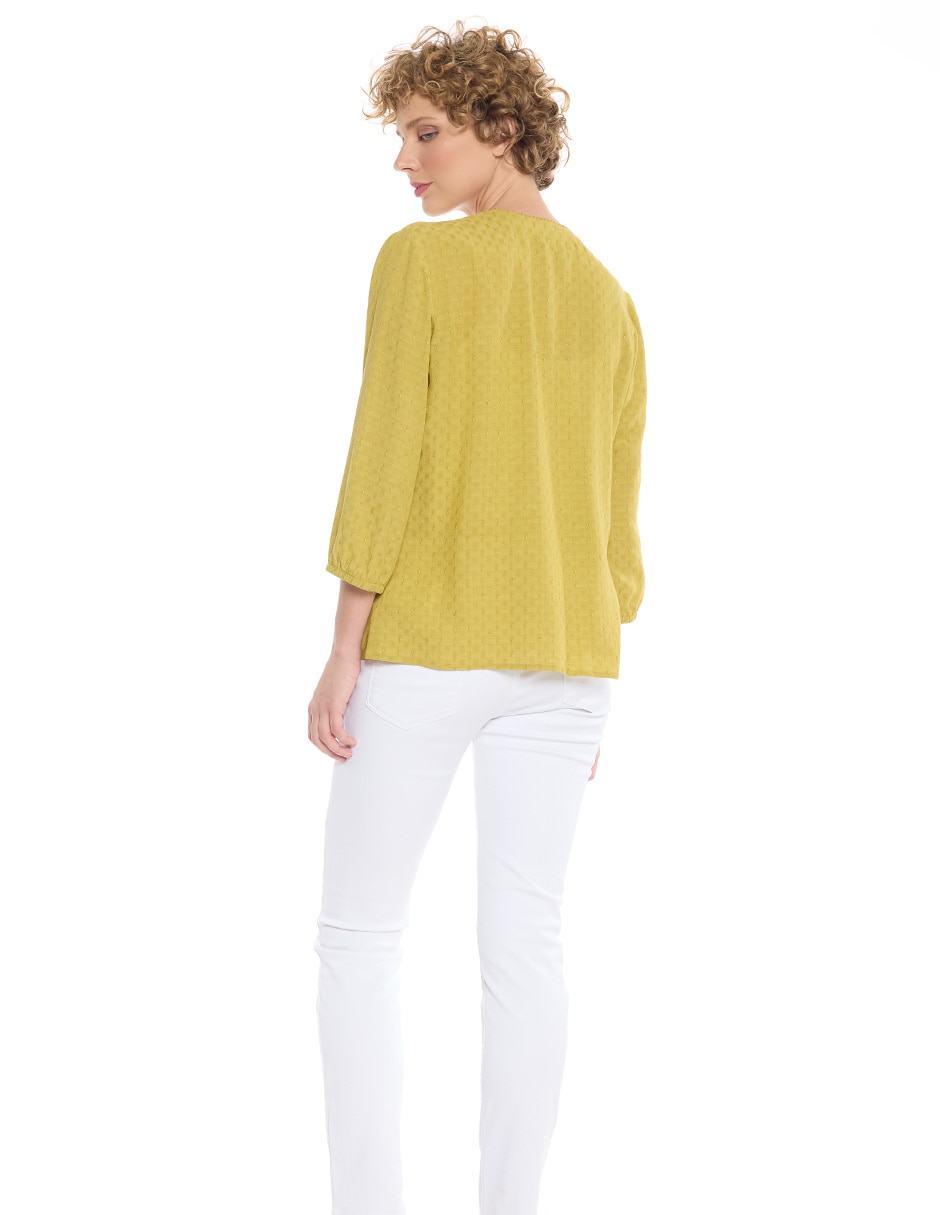 Blusa Mylah manga 3/4 para mujer 4