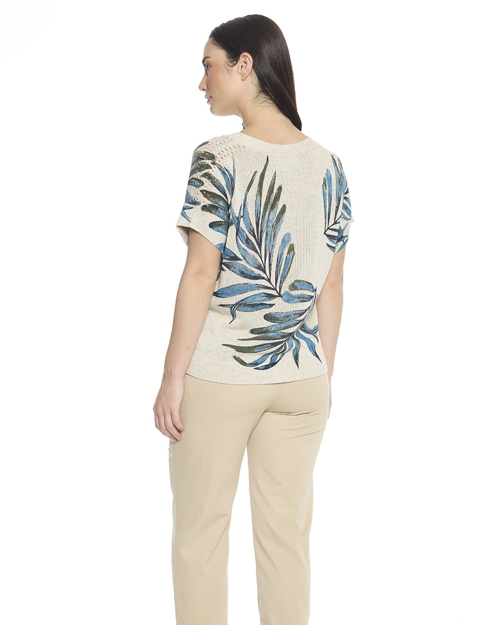Blusa manga corta para mujer 4
