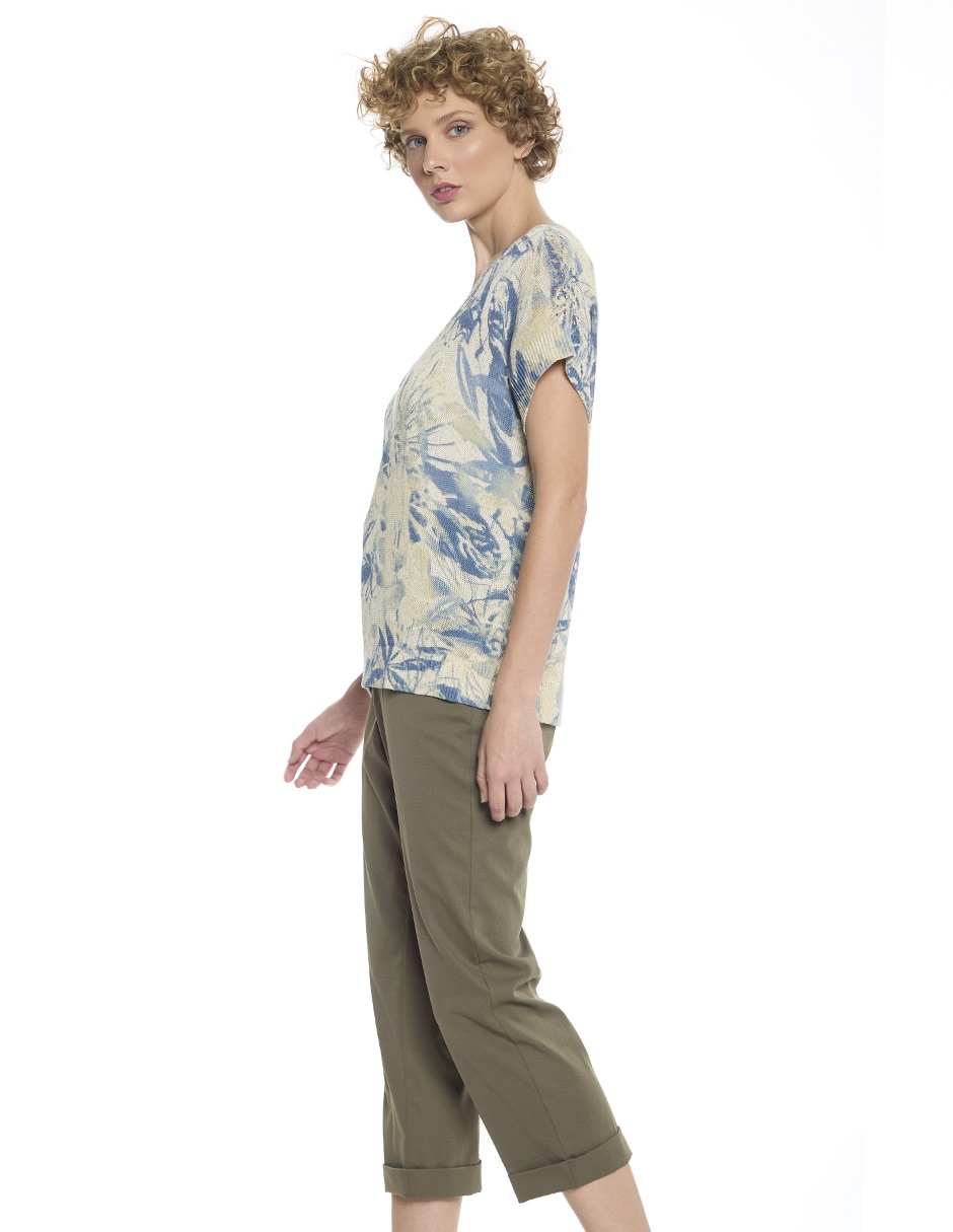 Blusa manga corta para mujer 3