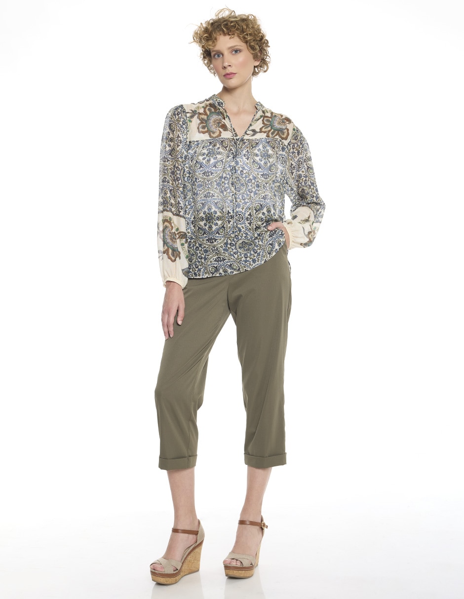 Blusa manga larga para mujer 2