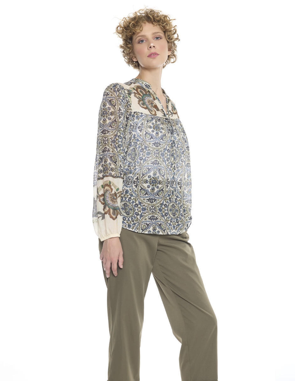 Blusa manga larga para mujer 3