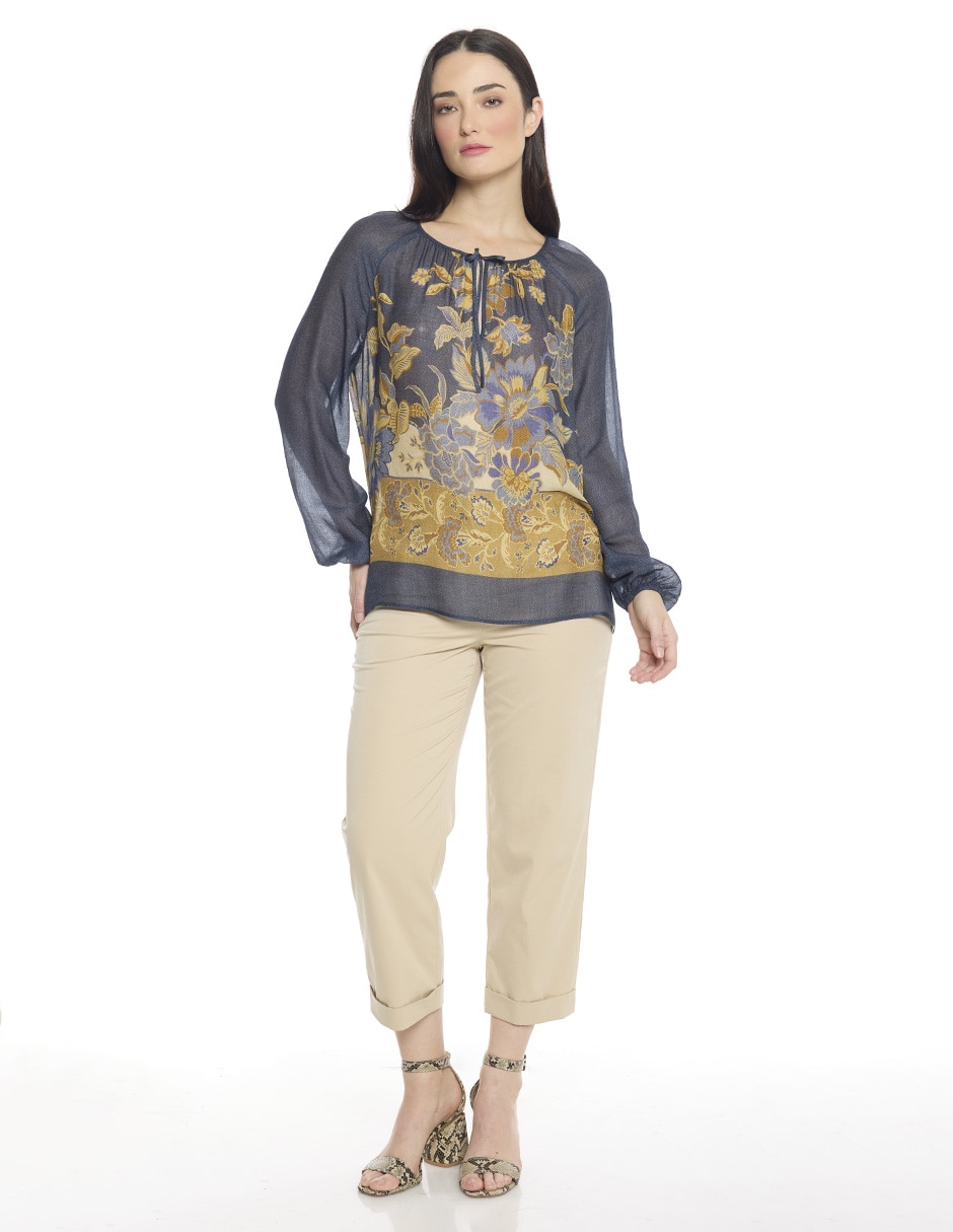 Blusa manga larga para mujer 2