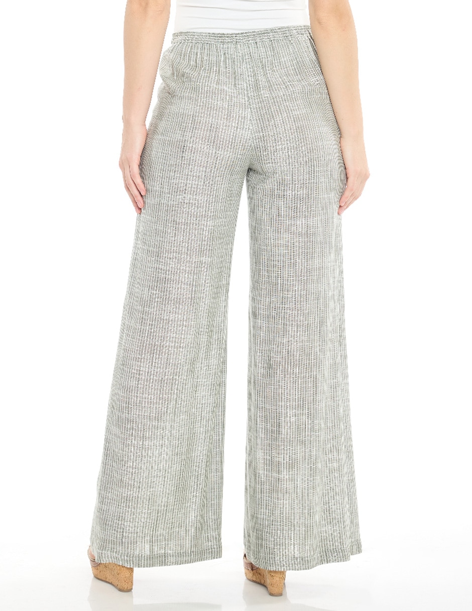 Pantalón de vestir amplio para mujer 4