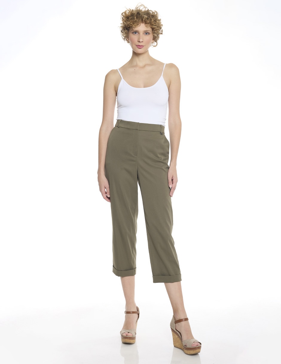 Pantalón capri regular para mujer 2