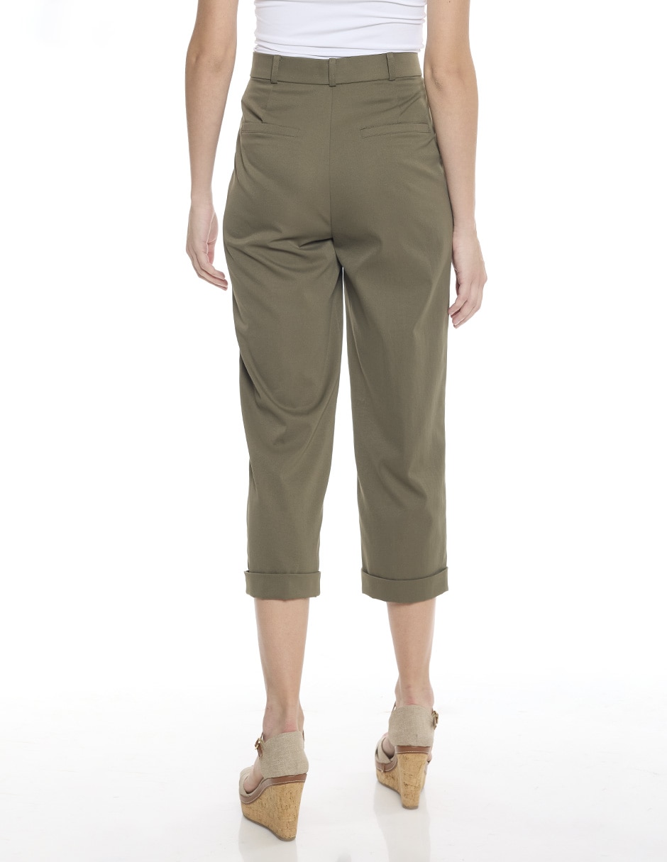 Pantalón capri regular para mujer 4