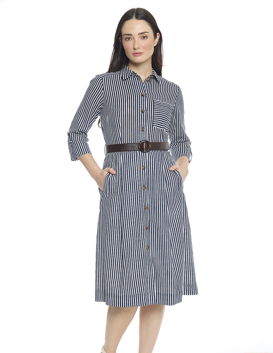 Vestido midi formal para mujer