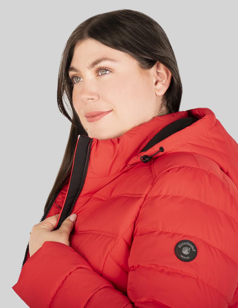 "chamarra" acolchada greenlander no impermeable "de" poliéster "para mujer"