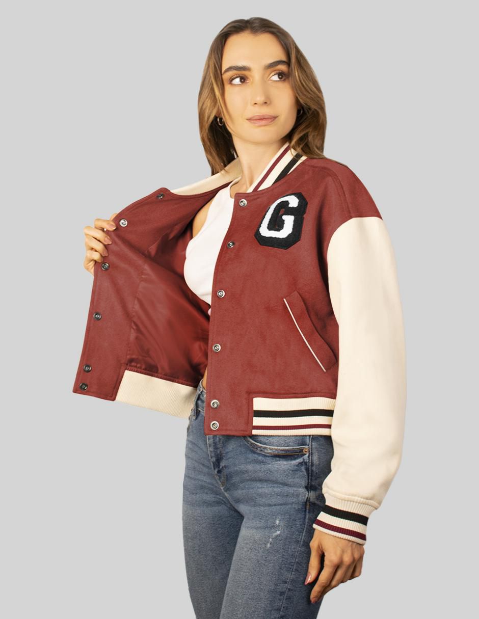"chamarra" bomber greenlander no impermeable "de" poliéster "para mujer"