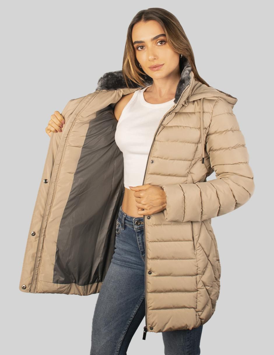 "chamarra" acolchada greenlander no aplica no impermeable "de" poliéster "para mujer"