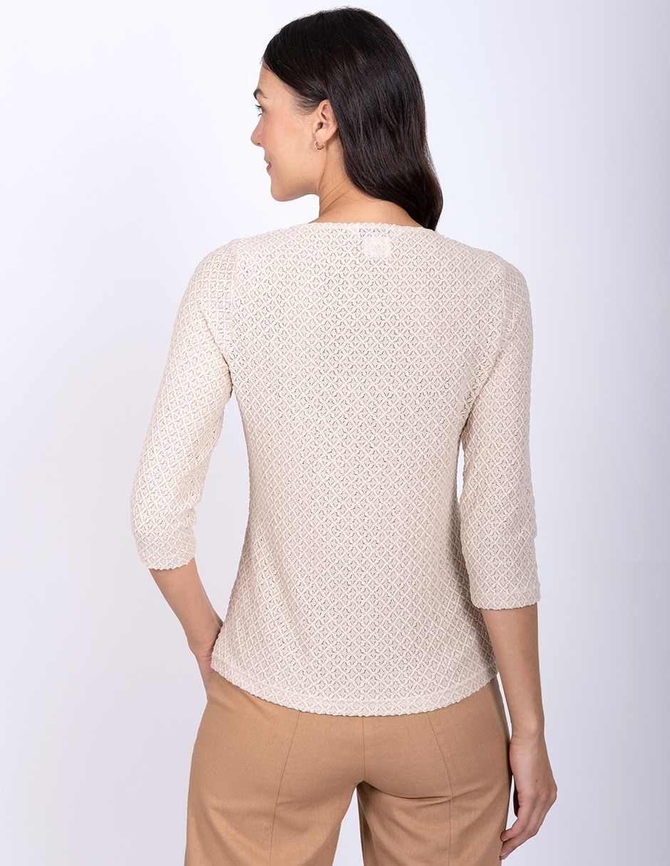 Blusa manga 3/4 para mujer 4