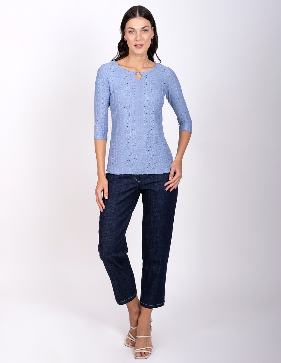Blusa manga 3/4 para mujer 2