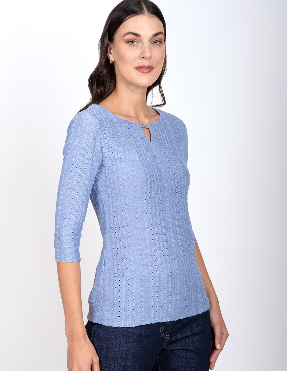 Blusa manga 3/4 para mujer 3